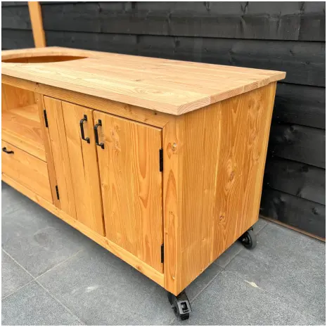 Maatwerk BBQ Tafel blad Bovi voorraadmodel
