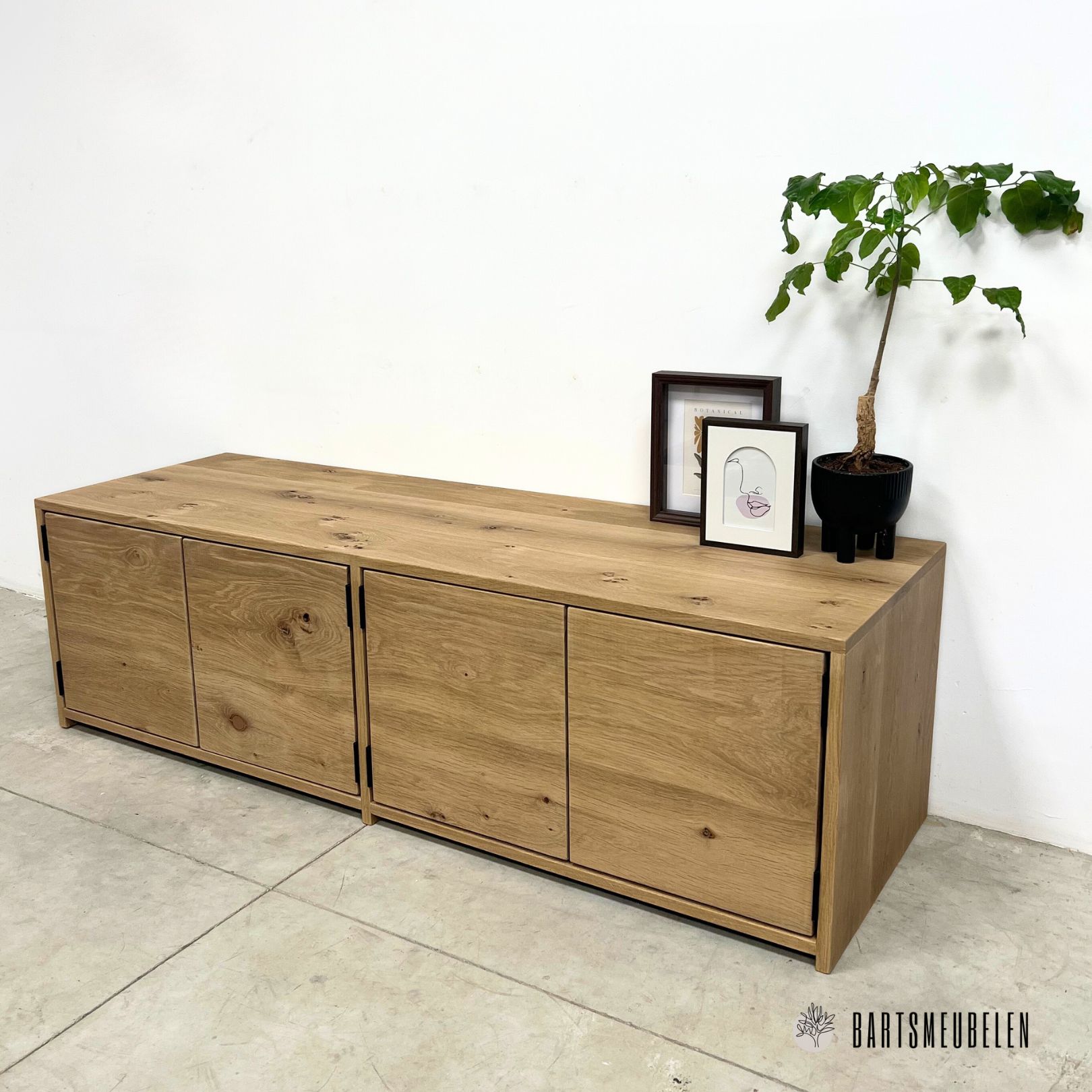 Massief eiken tv meubel New York Massief eiken tv meubel New York