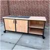 Verrijdbare BBQ werktafel