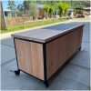 Verrijdbare BBQ werktafel details