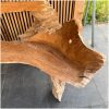 details teak boomstambankje 170cm
