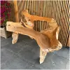 teak tuinbank boomstam 170cm