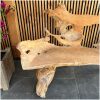 tuinbank teak 170 cm boomstambank