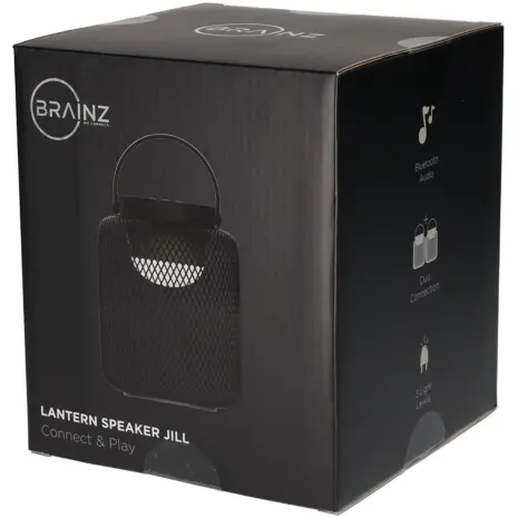 BRAINZ Lantaarn Speaker Jill Zwart tuinlampje