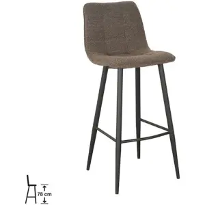 Label51 Barkruk Jelt Bruin Boucle