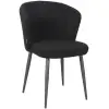 Label51 Eetkamerstoel Whirl Zwart Teddy Voorraadmodel