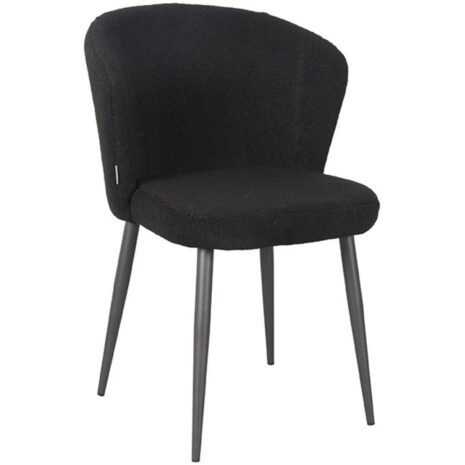 Label51 Eetkamerstoel Whirl Zwart Teddy Voorraadmodel Label51 Eetkamerstoel Whirl Zwart Teddy Voorraadmodel