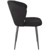 Label51 Eetkamerstoel Whirl Zwart Teddy Voorraadmodel zijkant