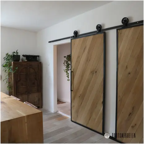 boeren deuren van eikenhout en staal