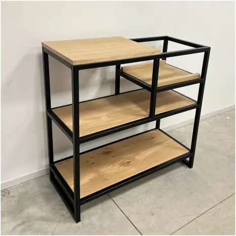 platenspeler meubel industrieel eiken