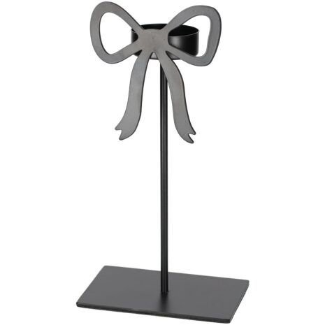 25640 – JENS Living Theelichthouder Strik Zwart