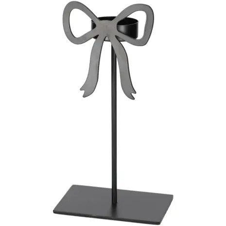 25640 – JENS Living Theelichthouder Strik Zwart