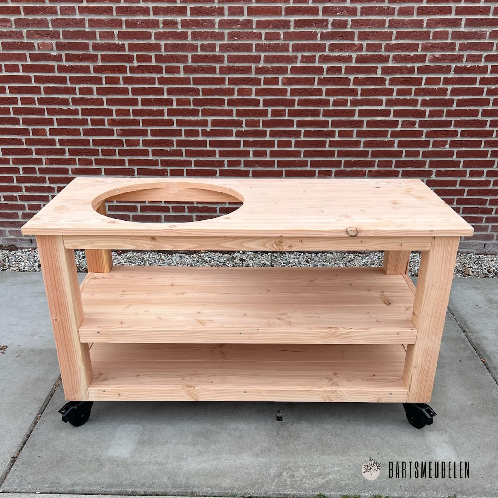 Buitenkeuken open 150 cm opbergplank Buitenkeuken open 150 cm opbergplank