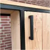 Douglas hout opslag haardhout met stalen frame Douglas hout opslag haardhout met stalen frame