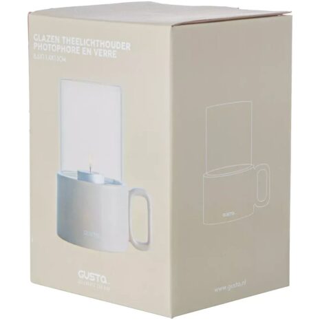 Gusta Theelicht glas keramiek