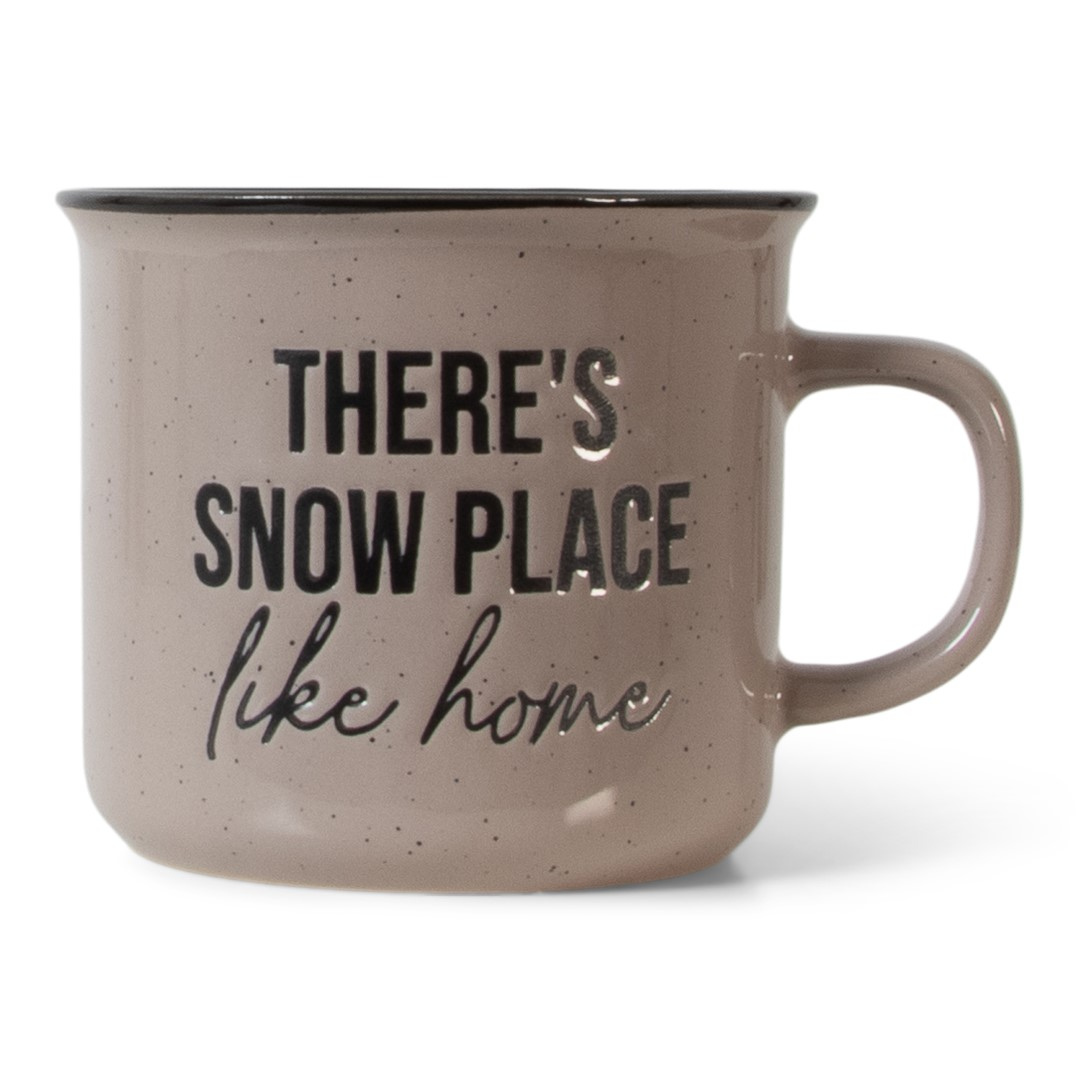 JENS LIVING retro MOK taupe “ thers's snow place like home”