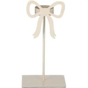 JENS Living Theelichthouder Strik Steengrijs