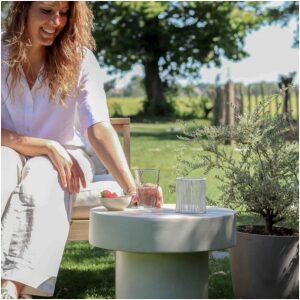 Leef bijzet tafel voor binnen en buiten