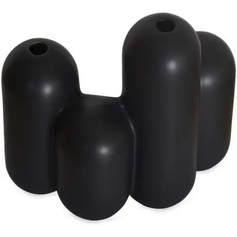 Opjet zwarte vaas multi fuctioneel voor droog bloemen of losse stekjes