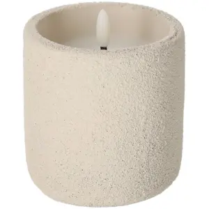 jens living frosted led kaars off white 25245