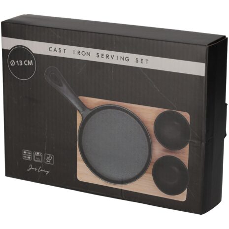 serveerset hapjes gietijzer rond Jens Living