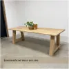 Boomstamtafel met eiken met A poot Boomstamtafel met eiken met A poot