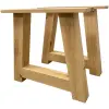 Eiken A poot onderstel voor boomstamtafel Eiken A-poot onderstel voor boomstamtafel