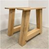 Eikenhouten A poot onderstel voor boomstam eettafel Eikenhouten A-poot onderstel voor boomstam eettafel