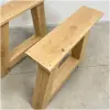 Eikenhouten A poot onderstel – massief hout Eikenhouten A-poot onderstel – massief hout