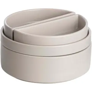 Gusta Serveerset 4 delig taupe