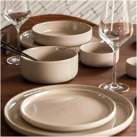 Gusta ontbijtbord Taupe Azur 21 cm