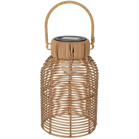 Jens Living Solar Lantaarn Rotan Bruin