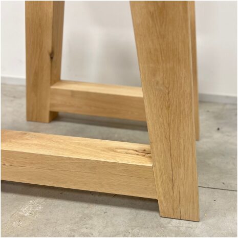 Massief eiken A-poot tafelonderstel