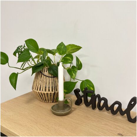 SENZA Kandelaar Keramiek Groen Sven