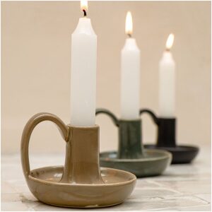 SENZA Kandelaar Sven Keramiek Groen