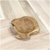 Suar houten schaal organische vorm 25 cm Suar houten schaal organische vorm 25 cm
