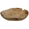 Teakhouten schaal 30 cm