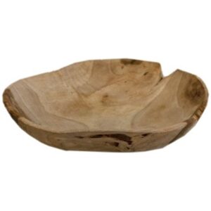 Teakhouten schaal 30 cm