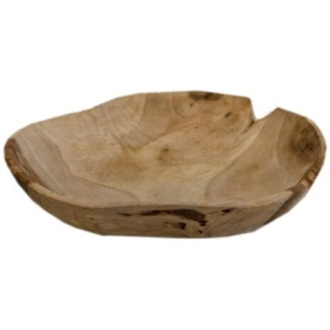Teakhouten schaal 30 cm Teakhouten schaal 30 cm