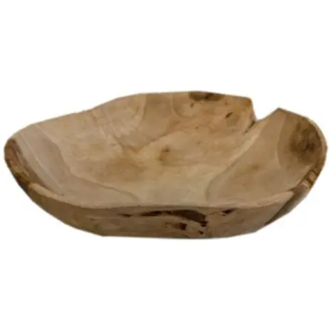 Teakhouten schaal 30 cm