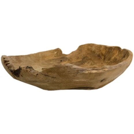 Teakhouten schaal 50 cm Teakhouten schaal 50 cm