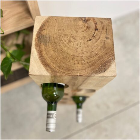 details wijnrek hout 8 flessen