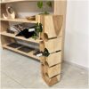 houten wijnrek Suar hout 8 flessen houten wijnrek Suar hout 8 flessen