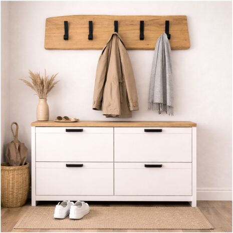 Boomstam Kapstok Hangend 5 Haken