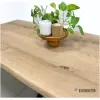 Boomstamtafel met matrix poot Diaz details van het blad