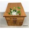 Eiken bureau tafel Oslo met ladekast