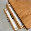 Eiken eettafel Oslo met twee lade en kast met veel opbergruimte
