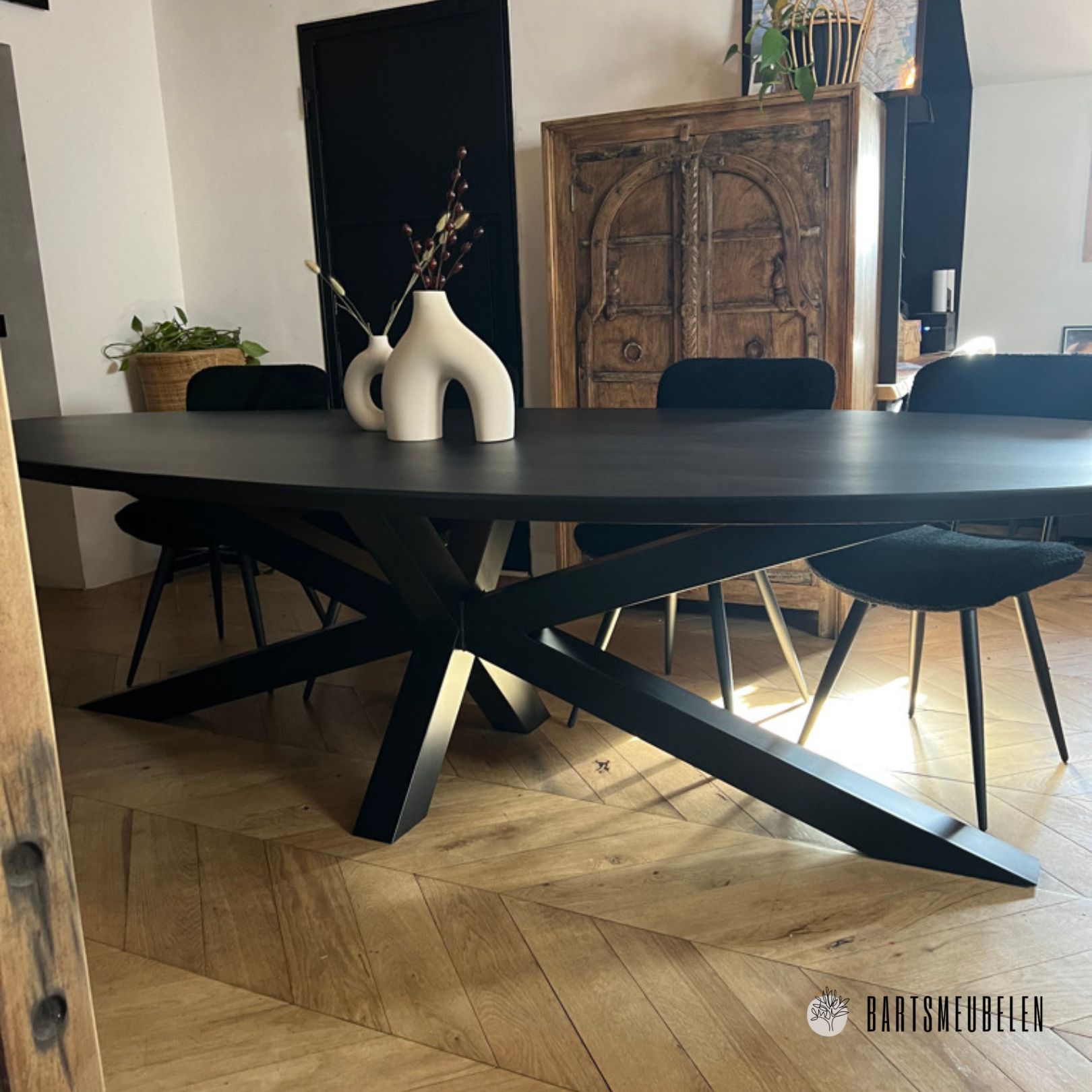 Eiken eettafel met matrix Moreno Eiken eettafel met matrix Moreno