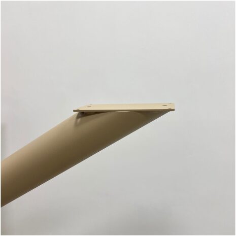 Stalen matrix spinpoot 150 cm Beige Grijs RAL 1019