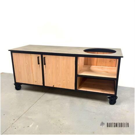 Stijlvolle Buitenkeuken met opbergkast en HPL blad Taupe